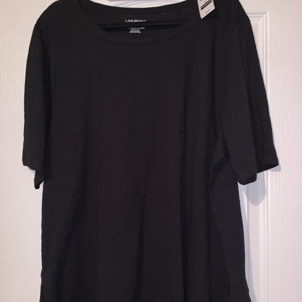 LANE BRYANT SHARKBITE PEPLUM TOP